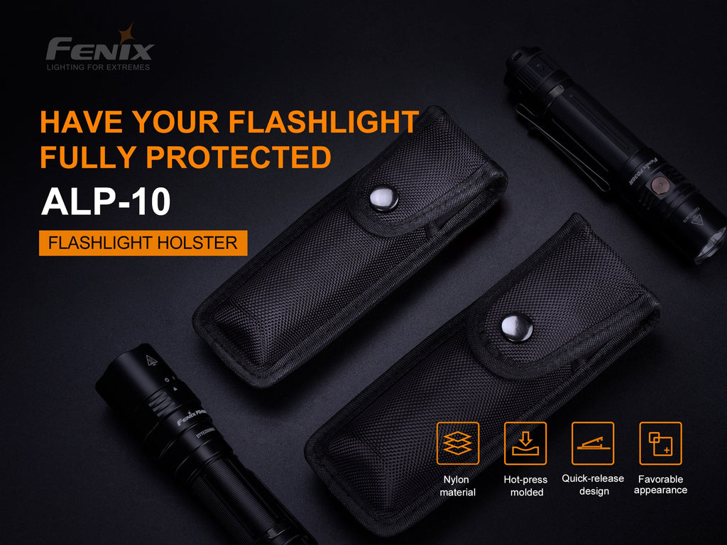 Fenix ALP 10 Tactical Duty Holster, Flashlight Holster, Torch Portable Pouch, Tough Holster Pouch