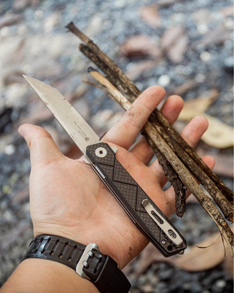 Ruike P127-CB Foldable razor sharp pocket knife for EDC, outdoor adventure and self defense now available in India