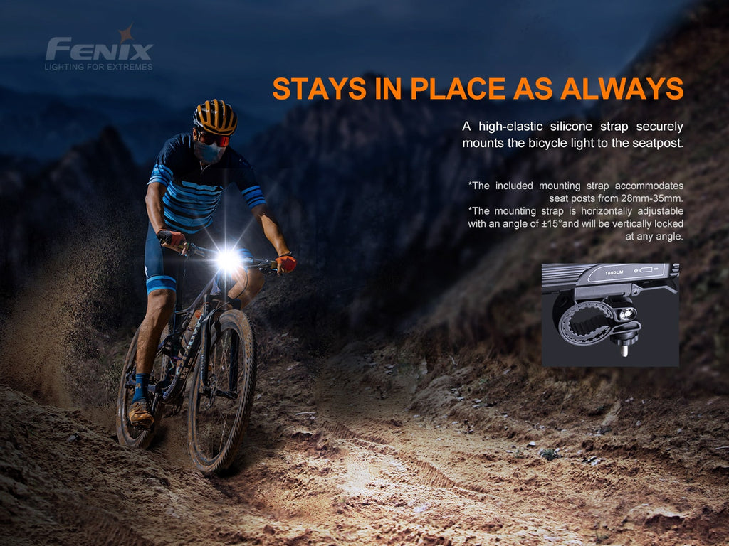 Fenix BC26R rechargeable bicycle light with output of 1600 lumens now available in India