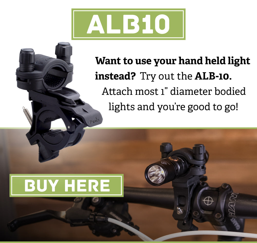 Fenix ALB10, Bicycle Light Holder, Flashlight Holder for Bicycle, Bike Light holder, bicycle accessory