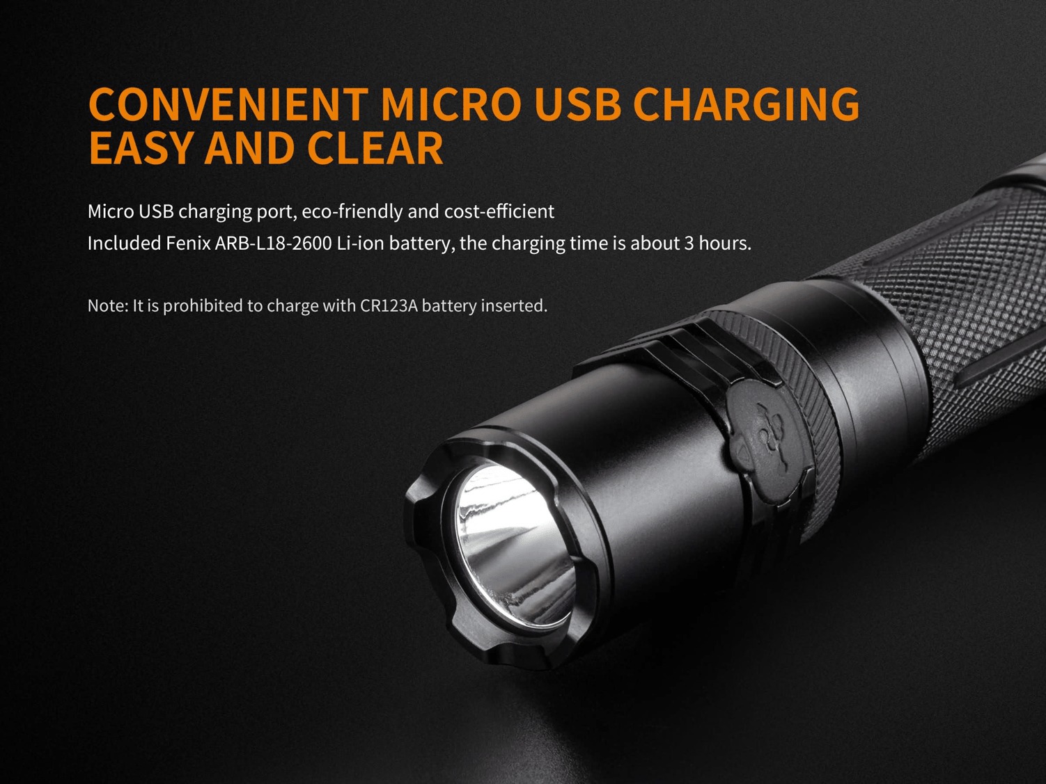 Fenix C6 LED Flashlight in India, 900 Lumens Powerful LED Torch, USB Rechargeable Handheld Light, Powered by Rechargeable Li-ion Battery, Compact, Everyday Carry Work Flashlight, economical Light in India
