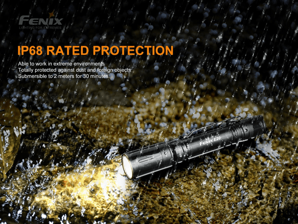 Fenix E20 V2, Fenix E20 LED Torch Light, AA Battery Torch, EDC Light for work, Compact Pen Size Torch in India, Lightweight Torch