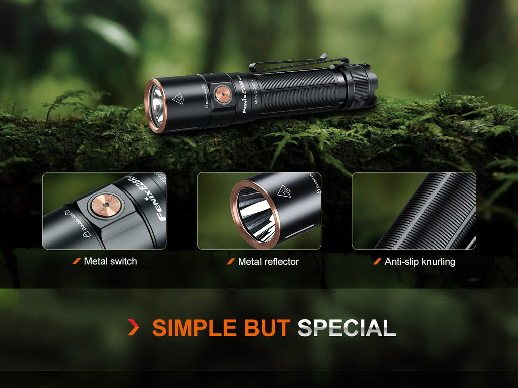 Fenix E28R V2 LED Torch now available in India @ LightMen LED Torch with output of 1700 Lumens & Beam distance of  273 meters