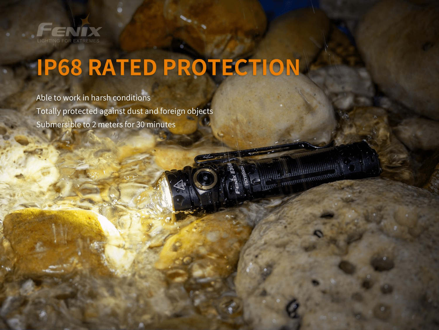 Fenix E30R Rechargeable LED Flashlight in India, 1600 Lumens extremely powerful Everyday carry and outdoor compact Torch