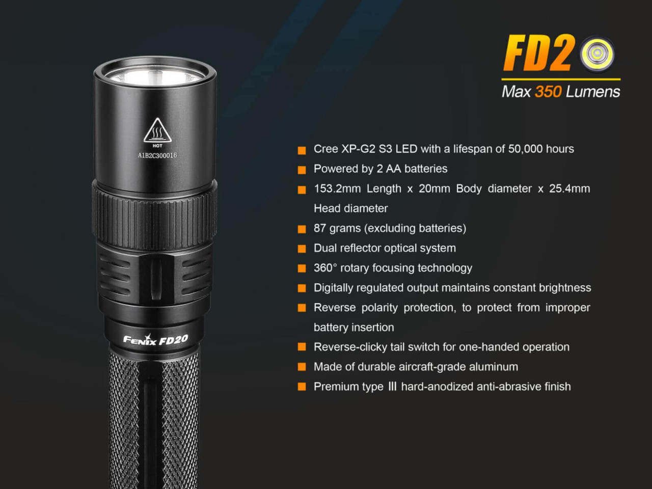 Fenix FD20, FD20 in India, Focusable Flashlight, FD20 Focus Light, Torch in India, Buy Online in India, Fenix New Product 2017