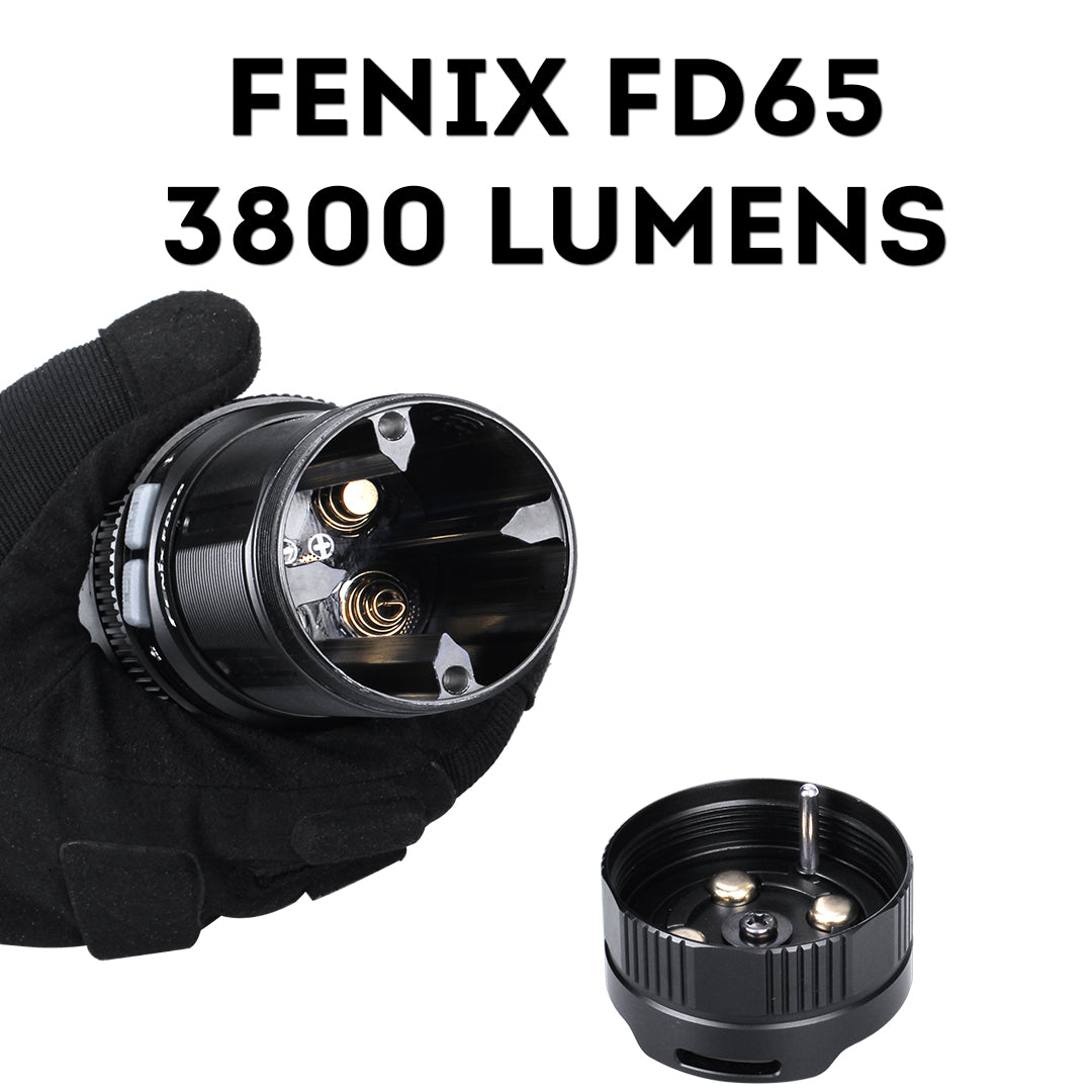 Fenix FD65 LED Focusable LED Flashlight, Focus Adjust Zoomable Searchlight, Powerful 3800 Lumens Torch, High Performance 