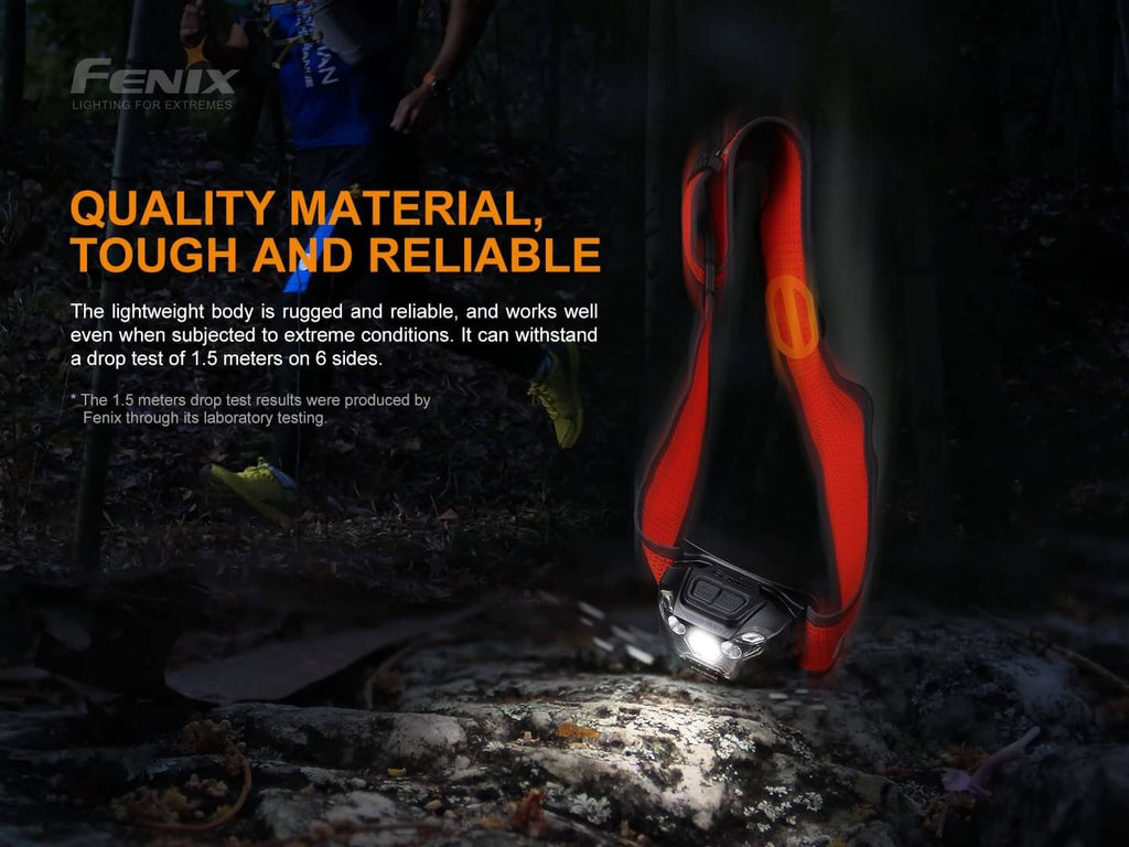 Fenix HL18R-T LED Rechargeable Headlamp, Ultralight Trail Running LED Head Torch, 500 Lumens Hand-Free Lighting, Perfect Head Torch for Outdoors EDC Walks & Work