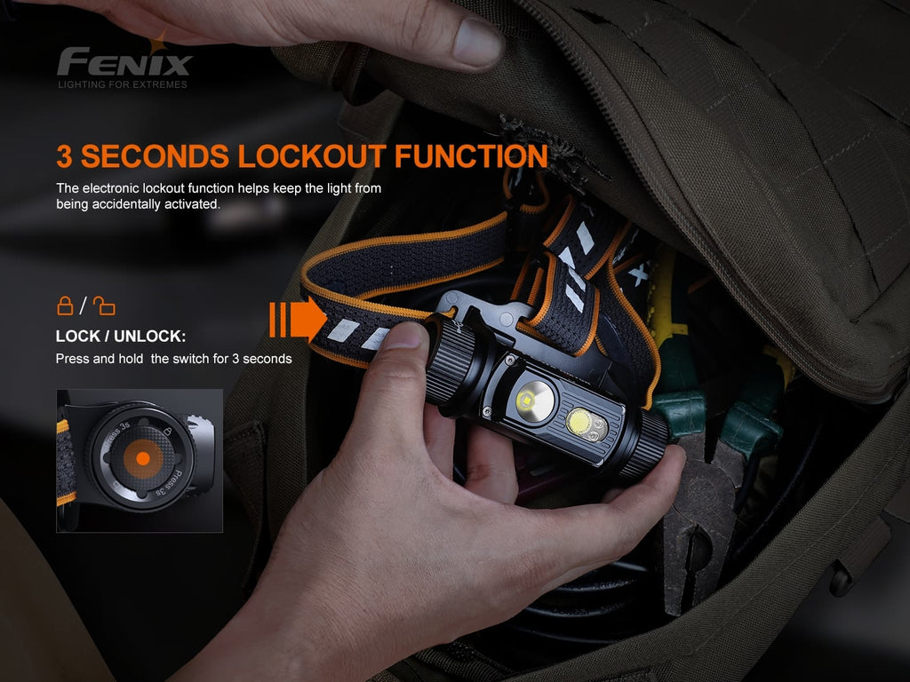 Fenix HM70R Rechargeable LED Headlamp, Extremely Powerful Outdoor Work Head Torch 1600 Lumens, Tough White LED HeadTorch