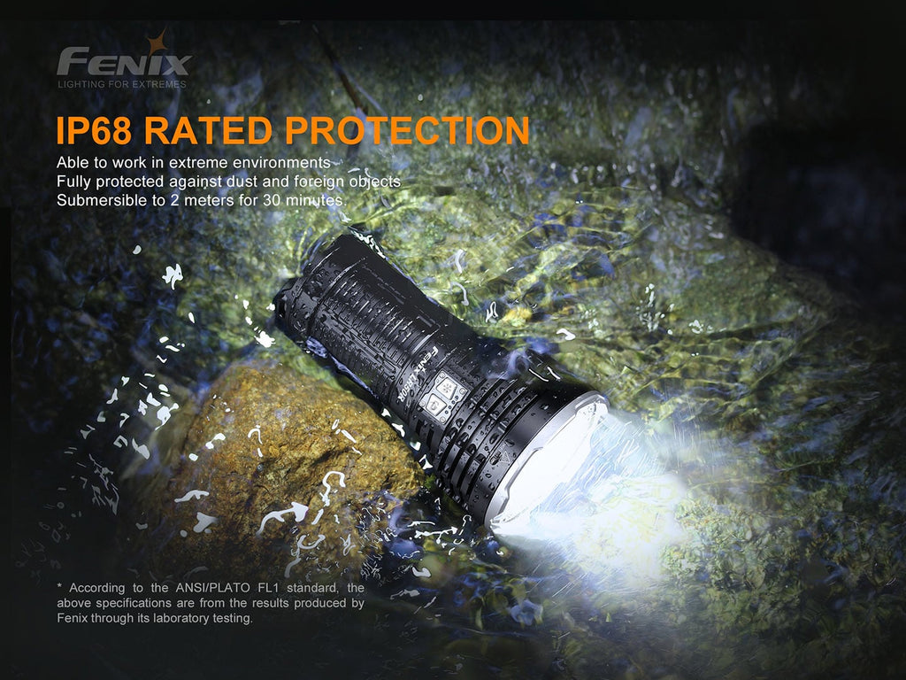 Fenix LR50R Searchlight in India, 12000 Lumens 950m rechargeable flashlight, extremely powerful Long-Range light