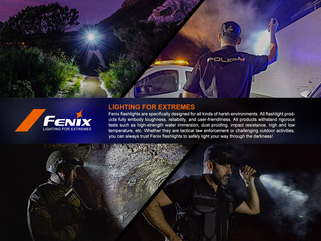 Fenix PD35R LED Rechargeable Torchlight with output of 1700 Lumens and tactical tail switch Now available in India