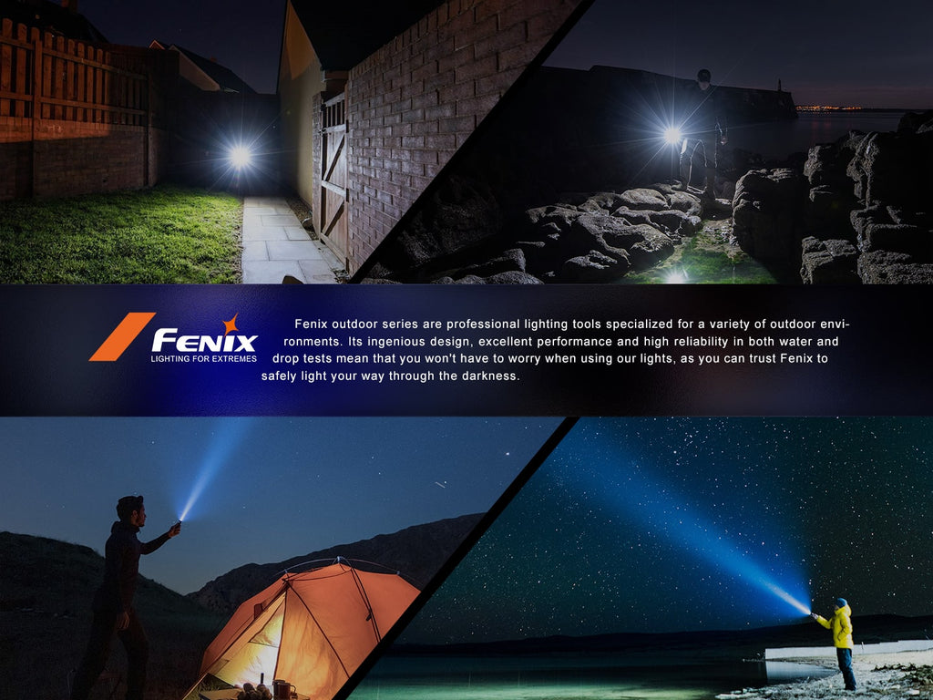 Fenix PD40R V3 LED Torchlight with 3000 Lumens with beam distance of 500 meters best torchlight for outdoor adventure, camping, hiking, law enforcement and EDC