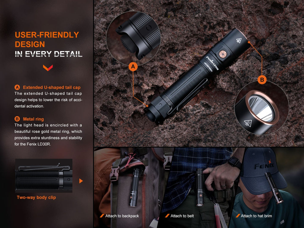 Fenix LD30R LED Torchlight now available in India @ LightMen Torch with output of 1700 Lumens & beam distance of 267 meters