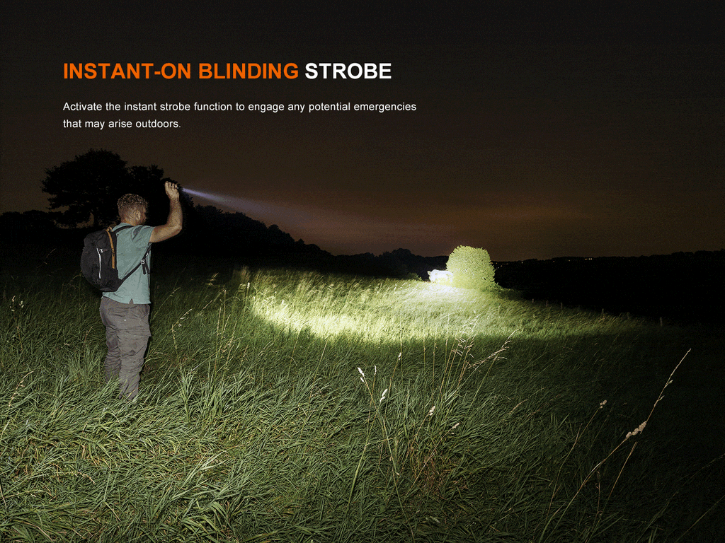 Fenix LD45R LED Torch with flood & spot Light with 2800 Lumens and beam distance of 480 meters