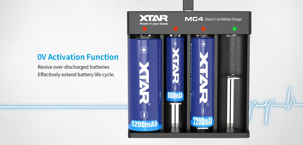 Xtar MC4 Rechargeable Li-ion Battery Charger