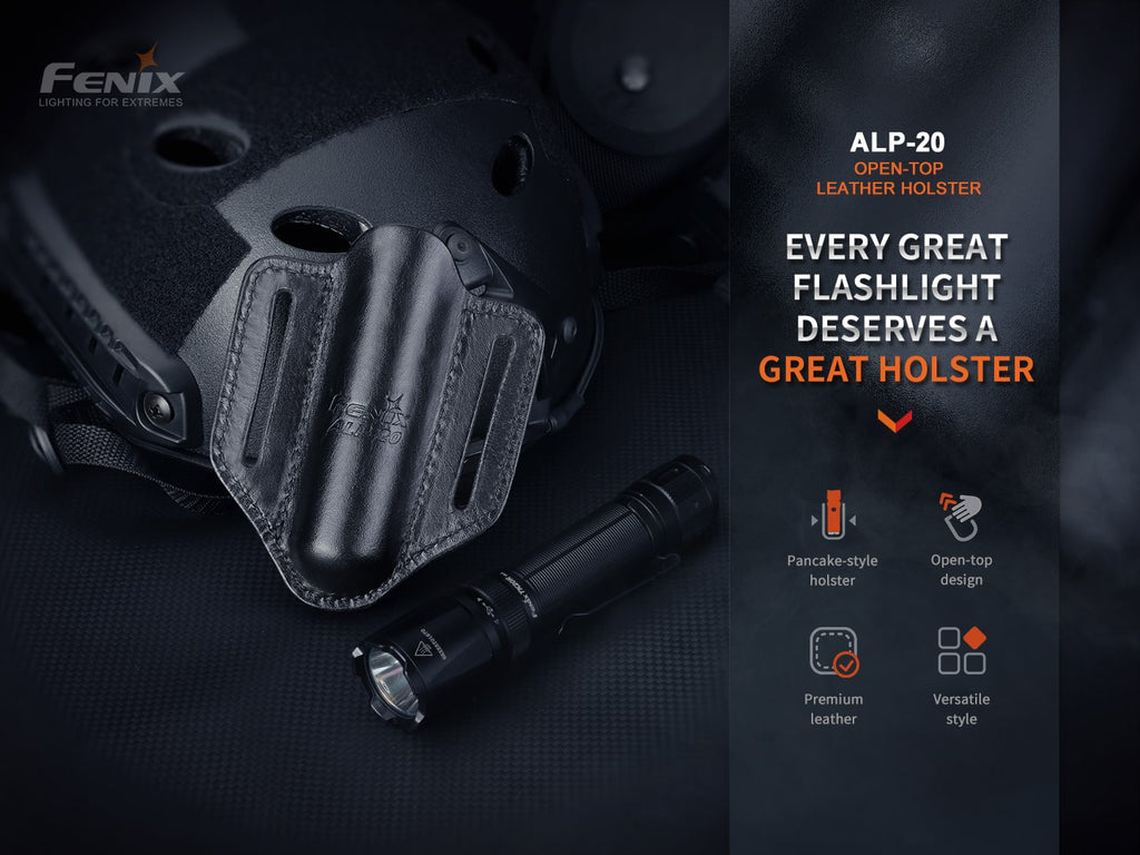 Fenix ALP-20 Torchlight Leather Holster premium & durable holster now available in India @LightMen