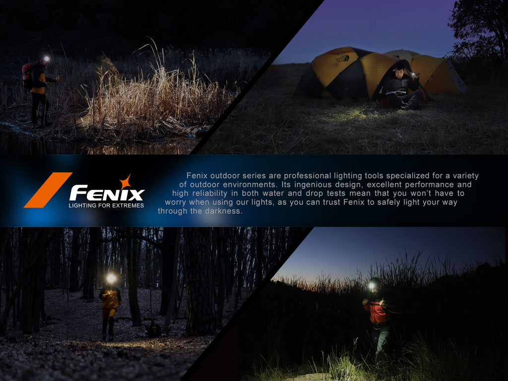 Fenix HL16 Headlamp with output of 450 lumens and beam distance of 104 meters perfect head torch for hiking and outdoor adventure