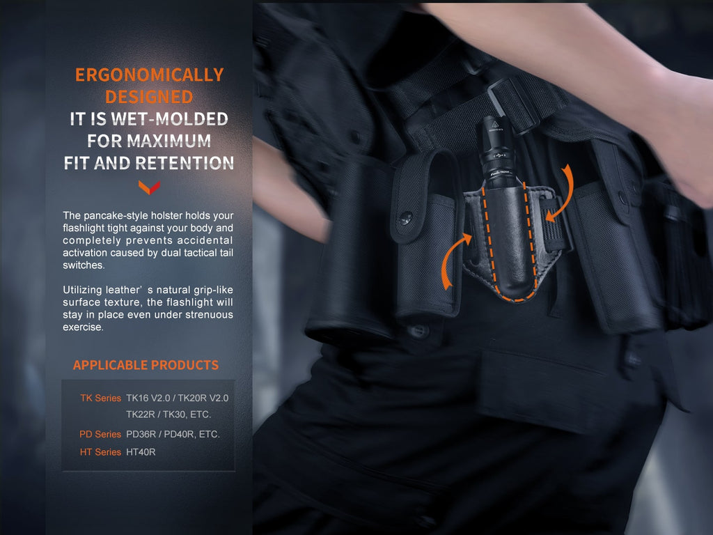 Fenix ALP-20 Torchlight Leather Holster premium & durable holster now available in India @LightMen