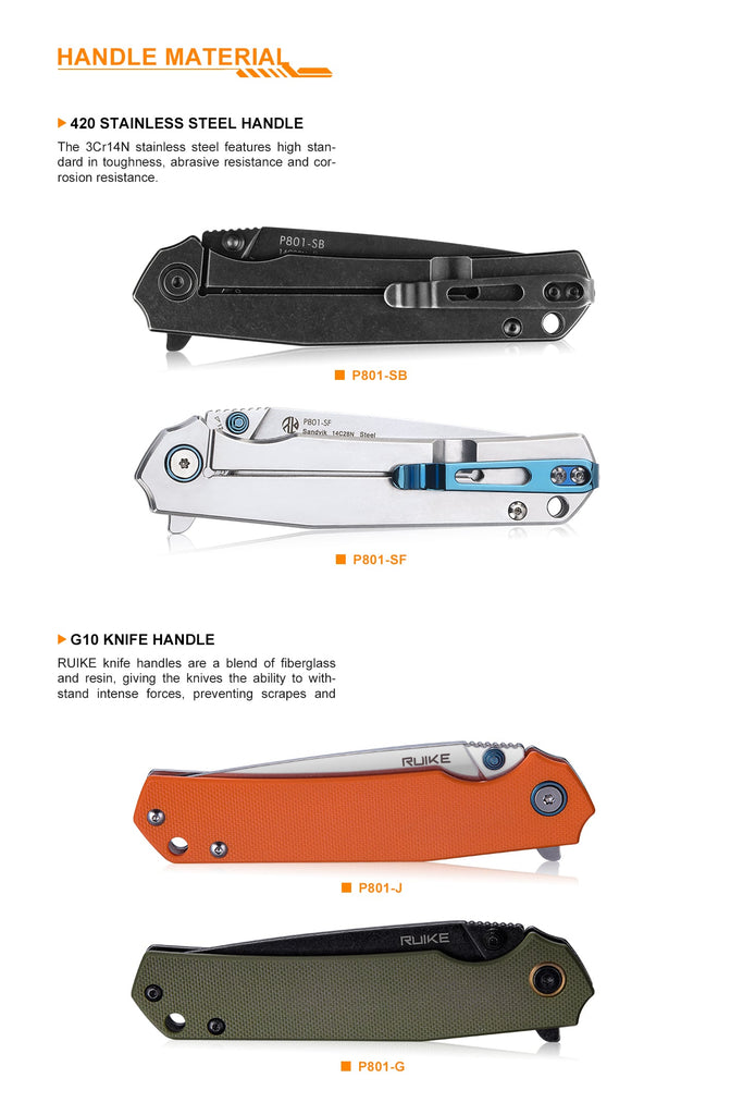 Ruike P801-J EDC Knife now available in India @LightMen compact and affordable razor Sharp pocket knife