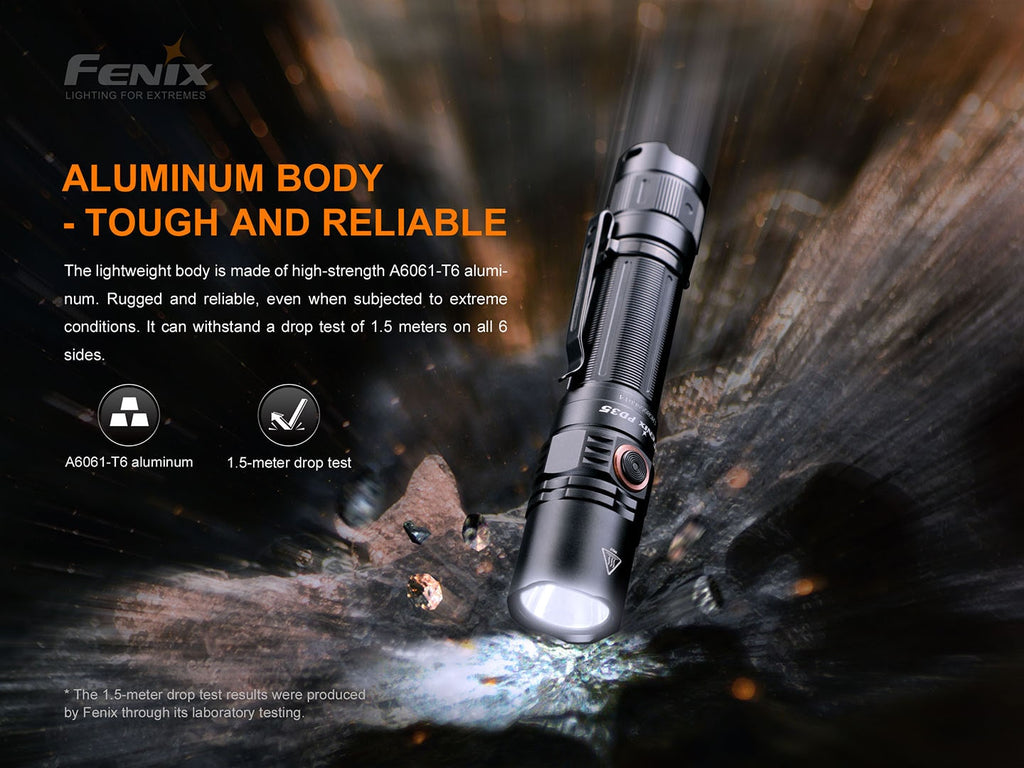 Fenix PD35 V3 1700 Lumens Powerful Super Bright LED Rechargeable Torchlight in India, Best Torch for Outdoors Work Industrial Aviation Light