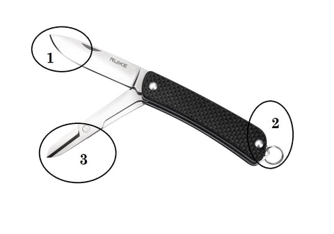 Ruike S22 Multi-Function Pocket Knife Tool | 3 Functions