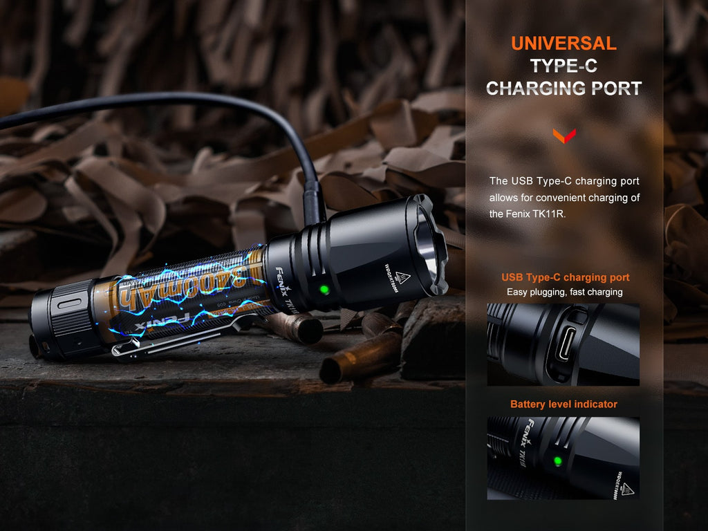 Fenix TK11R LED Tactical Torchlight now available in India 1600 Lumens with Beam Distance of 420 Meters