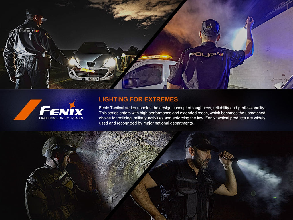 Fenix TK22R LED Tactical Torchlight with output of 3200 Lumens with beam distance of 480 meters now available in India