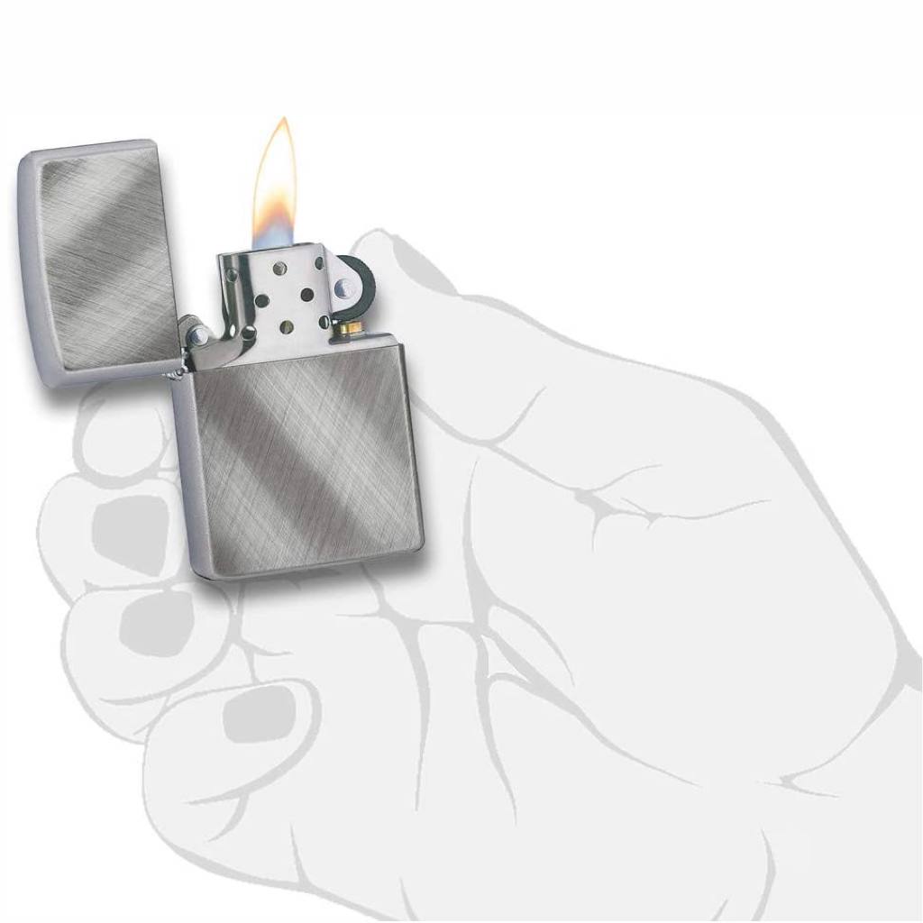 Zippo Classic Brass Diagonal Weave Lighter, Zippo 28182 Lighter, Pocket Size Best Windproof Lighter in India, Zippo India