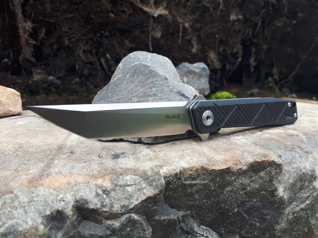 Ruike P127-CB Foldable razor sharp pocket knife for EDC, outdoor adventure and self defense now available in India