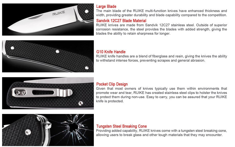 Buy Ruike L42 EDC multi-function EDC pocket knife now available in India @LightMen