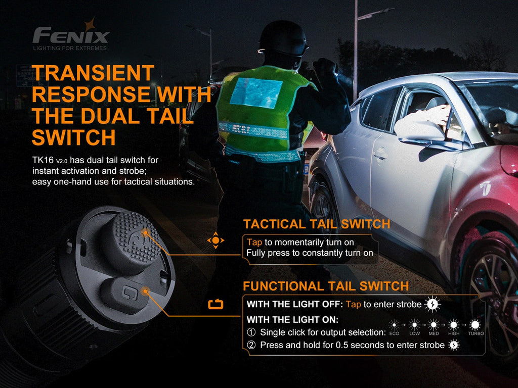 Buy Fenix TK16 V2 in India, 3100 Lumens Rechargeable LED Torch, High Performance Powerful Light, perfect for work outdoors EDC, search & rescue, aviation torch, industrial torch