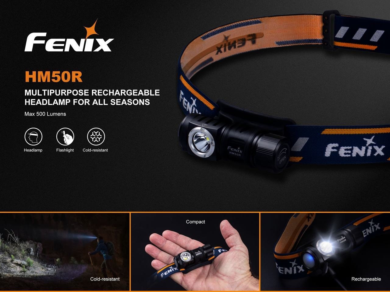 Fenix Hm50R, Fenix Hm50R Online in India, Multi-purpose headlamp, Buy Headlamps online in India, Durable Headlamp, Light weight Headlamp, Fenix New product 2017