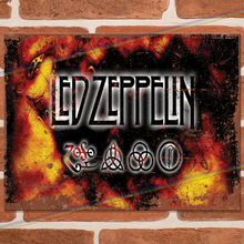 Load image into Gallery viewer, LED ZEPPELIN (LOGO) MUSIC METAL SIGNS
