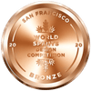 San Francisco World Spirits Competition Design Bronze Medal