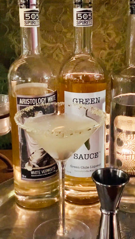 Salted Green Chile Martini