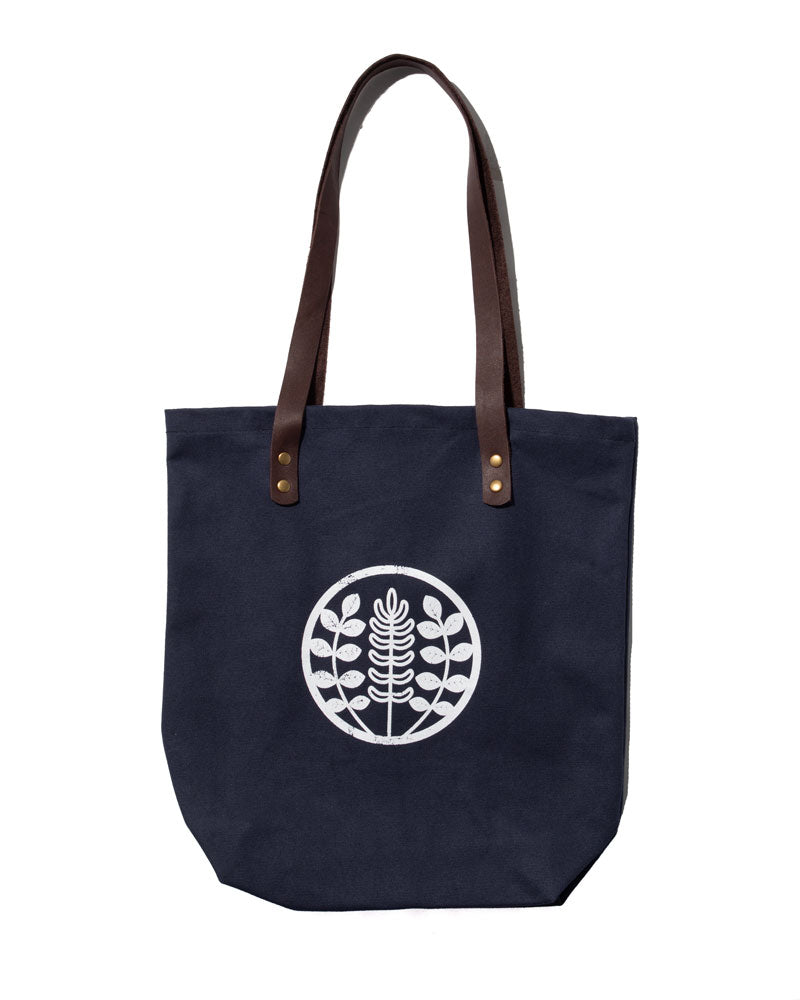 Kiriko Original Tote, Small, Canvas, Navy Logo