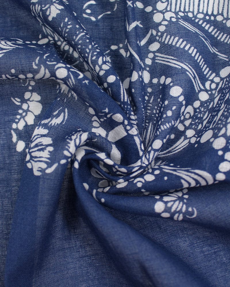 Japanese Handkerchief, Kyoto Blue, Map of Japan