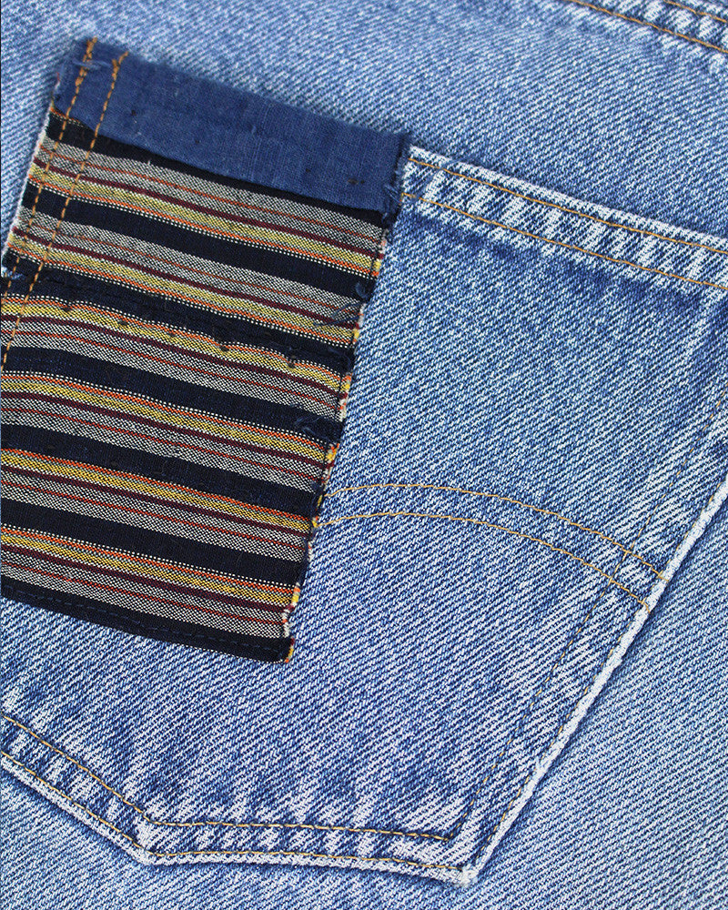 One of a Kind Patched Vintage Levi's 501, 