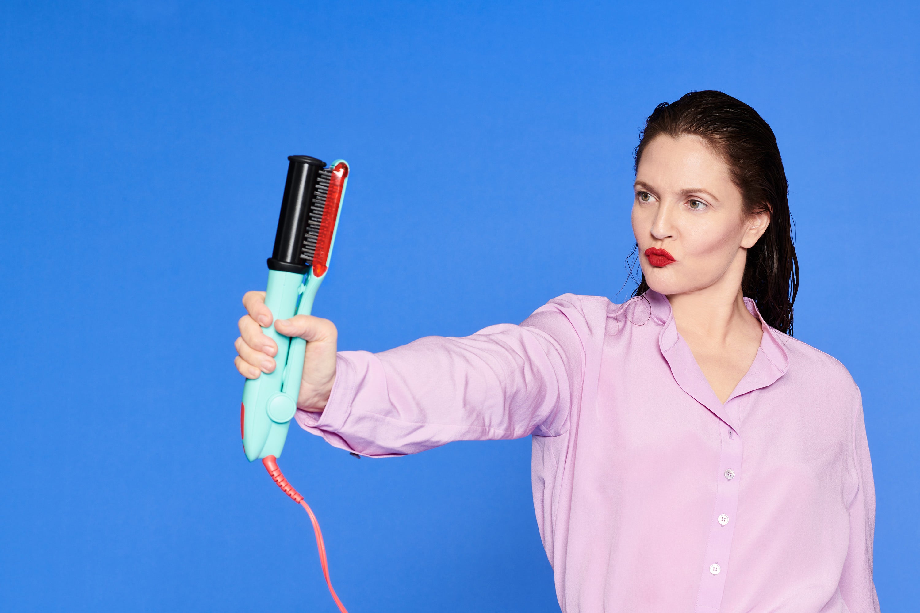 Drew Barrymore's Newest Hot Tool ls Here to Replace Your Flat Iron, Round  Brush, and Curling Iron