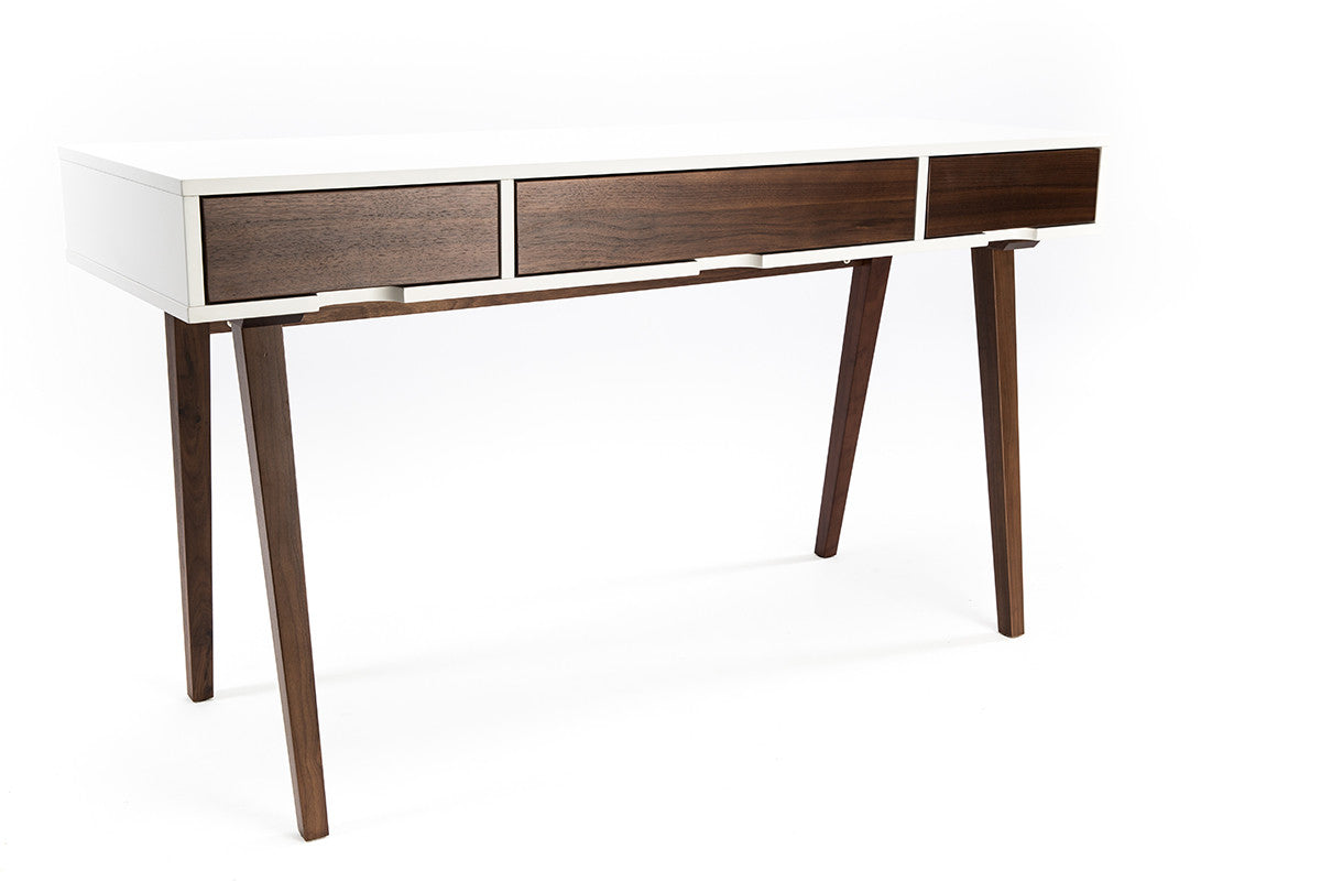 Furniture Maison Affordable Walnut Desk White