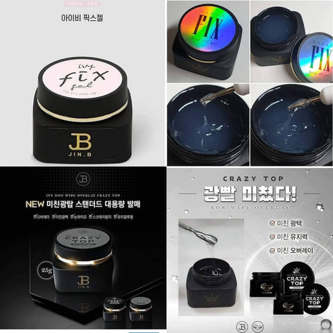 THE DIFFERENCE BETWEEN JIN.B CRAZY TOP THICK AND CLEAR FIX GEL – A
