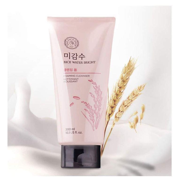 THE FACE SHOP - RICE WATER BRIGHT CLEANSING FOAM – GLOWSECRET
