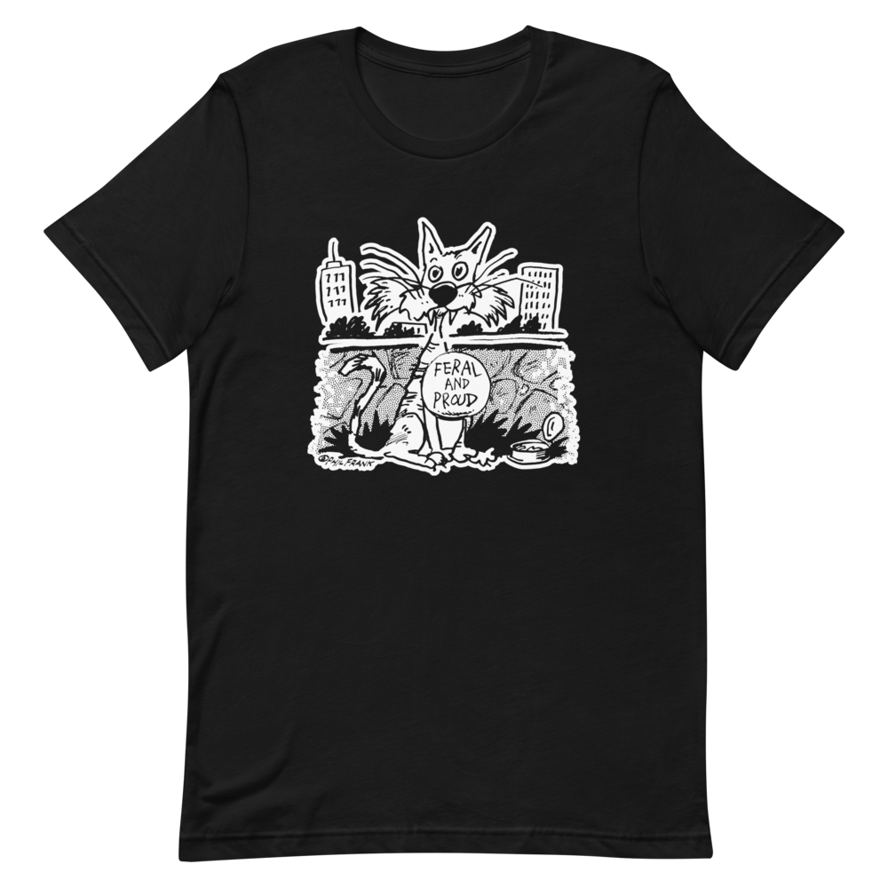 Feral and Proud Throwback T-Shirt – Alley Cat Allies