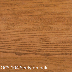 OCS 104 Seely finish shown on oak