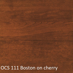 OCS 111 Boston finish shown on cherry