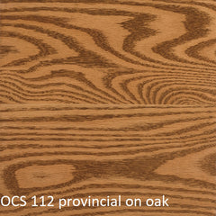 OCS 112 provincial finish shown on oak