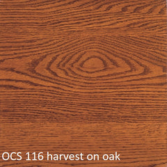 OCS 116 harvest finish shown on oak