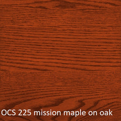 OCS 225 mission maple finish shown on oak