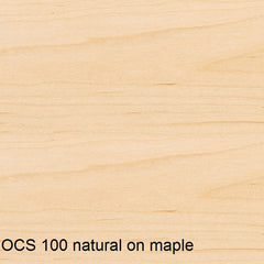 OCS 100 natural finish shown on maple