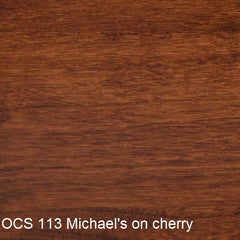 OCS 113 Michael's cherry finish shown on cherry