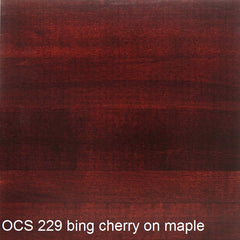 OCS 229 bing cherry finish shown on maple